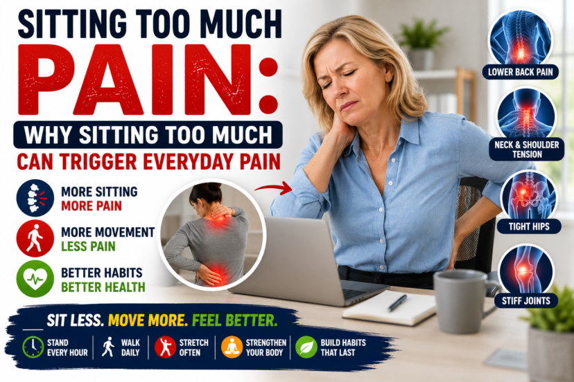 sitting too much pain