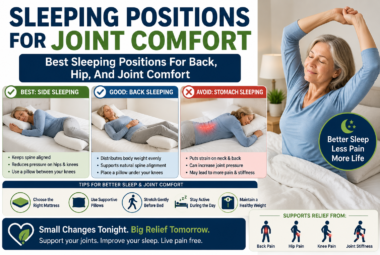 sleeping positions for joint comfort