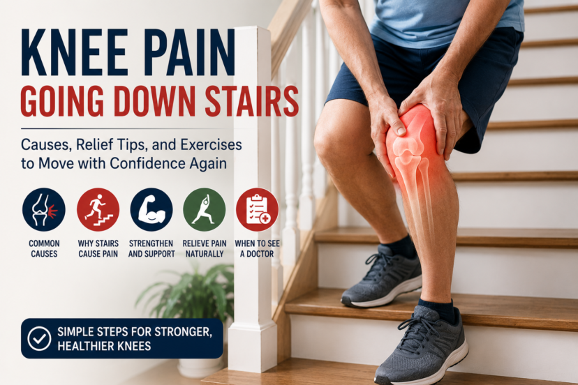 knee pain going down stairs