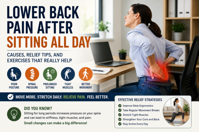 lower back pain after sitting